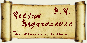 Miljan Magarašević vizit kartica